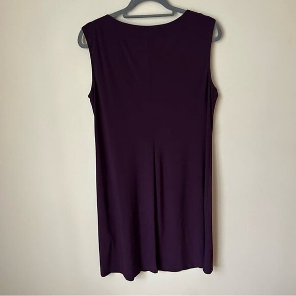 R&M Richard’s Two Piece Dress Metallic Pattern Neckline Jacket Sheer Sleeves 14 - Picture 7 of 12